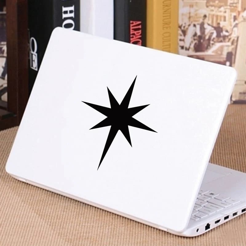 Christmas Star Clip Art Vinyl Sticker The Nativity Star of the Symbol of the Star of Bethlehem car laptop christmas sticker