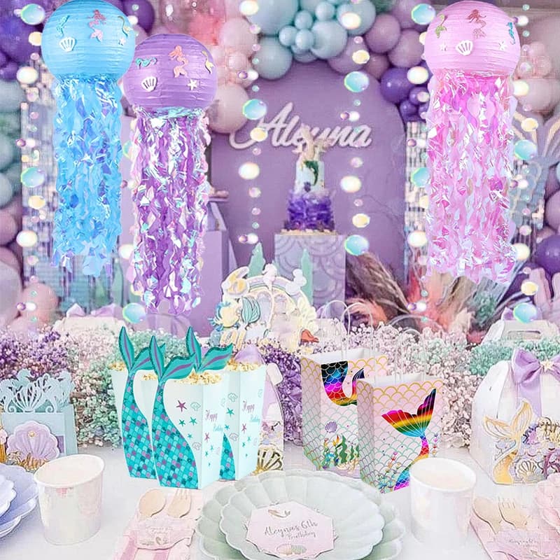 Little Mermaid Party Supplies Theme Mermaid Decor Mermaid Birthday Party Decorations Kids Favor Birthday Baby Shower Party Decor