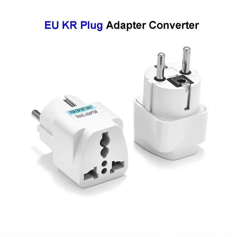 Universal EU Plug Adapter International AU UK US To EU Euro Travel Adapter European Electrical Plug Converter Power Socket