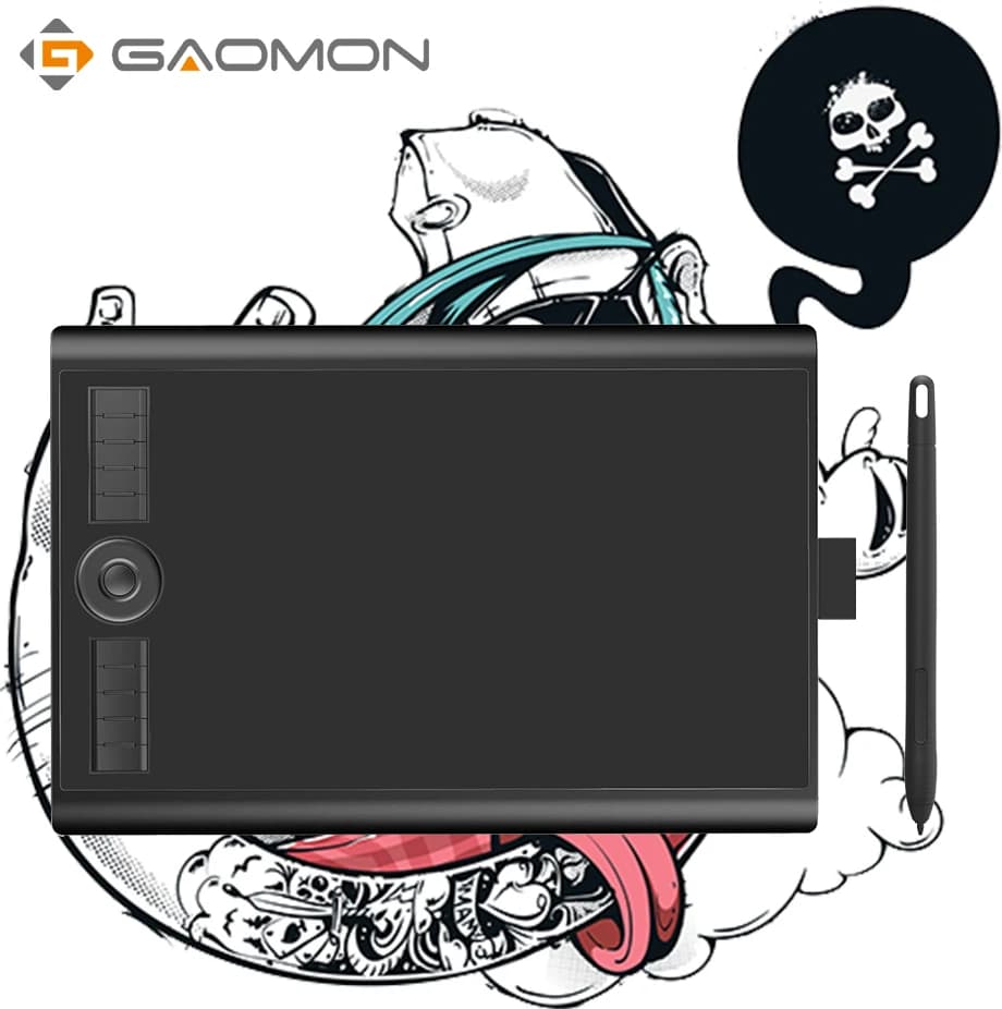 GAOMON M10K Graphic Tablet for Drawing/Art Digital/Architecture/Engineering Student with 8192 Levels Passive Stylus