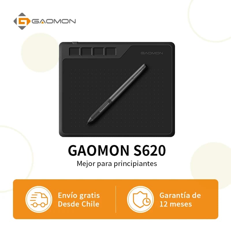 GAOMON S620 6.5 x 4" Digital Graphic Tablet for Drawing Painting&Game OSU, 8192 Level Pen Tablet Support Android/Windows/Mac OS