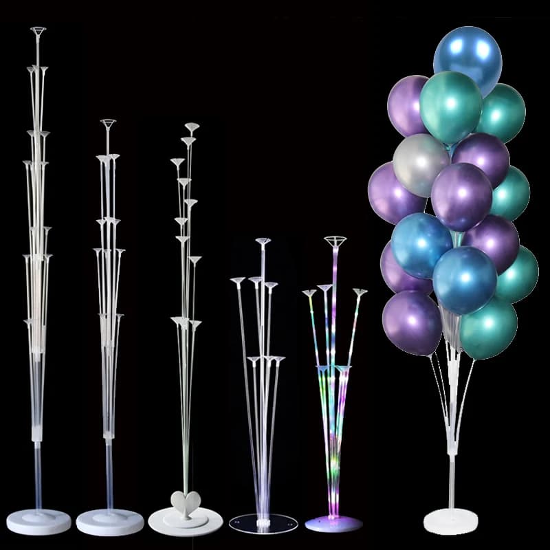 70/130/160cm Plastic Balloon Stand Holder Table Reusable Balloon Arch Stand Kit for Birthday Wedding Baby Shower Decorations