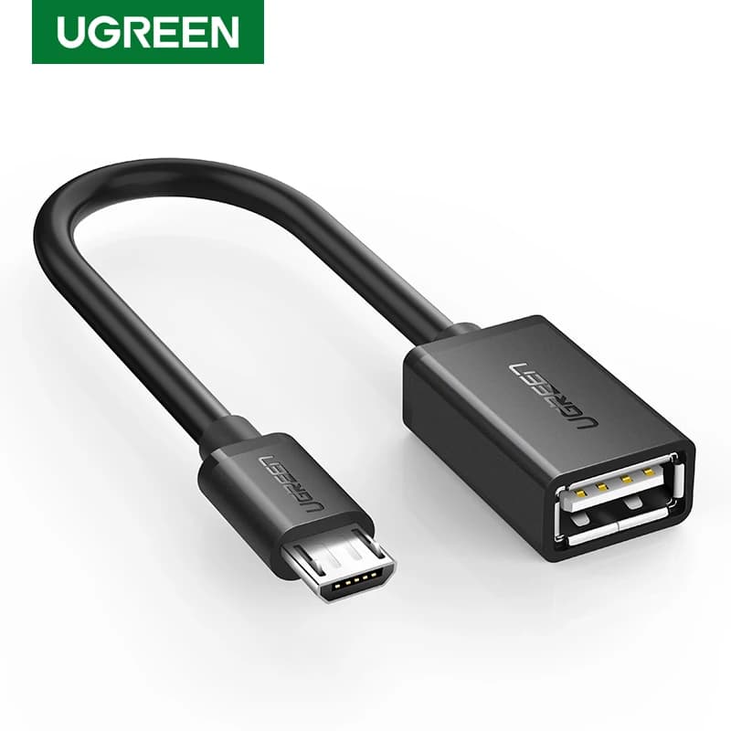 Micro USB OTG Cable Adapter for Xiaomi Redmi Note 5 and Samsung S6 Tablet: Android USB 2.0 OTG Connector with Ugreen Technology