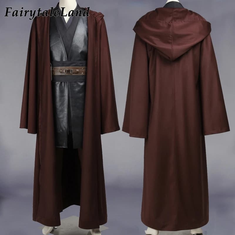 Star Wars Anakin Skywalker Men's Cosplay Costume - Halloween Fancy Jedi Outfit + Accessories