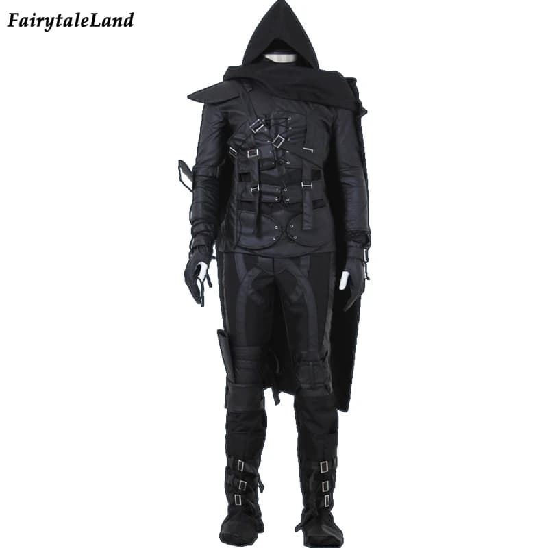 Men's Halloween Costume | Game Thief Cosplay | Fancy Thief Hero 4 Garrett Black Suit