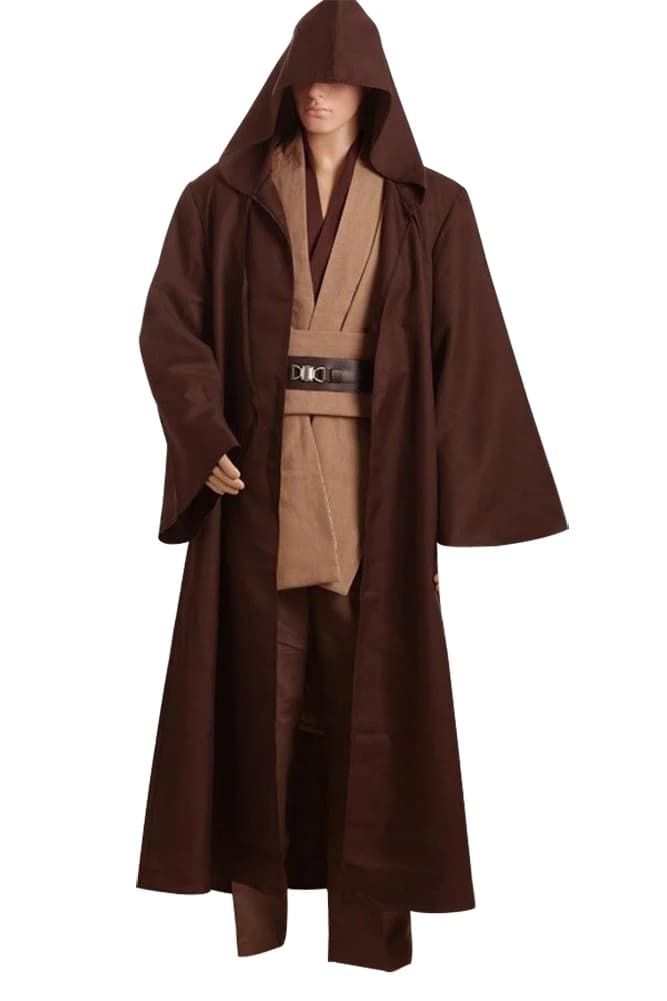 Star Wars Revenge of The Sith Obi-Wan Kenobi Cosplay Costume Jedi Robe for Adult Men - Halloween Costume