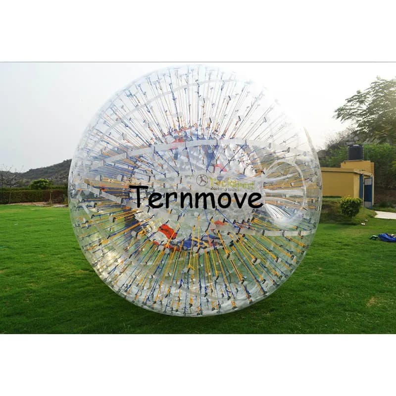 Kids Snow Zorb Balls Inflatable Hydro Zorbs Transparent PVC/TPU Body Water Balls for Grass and Glow Events