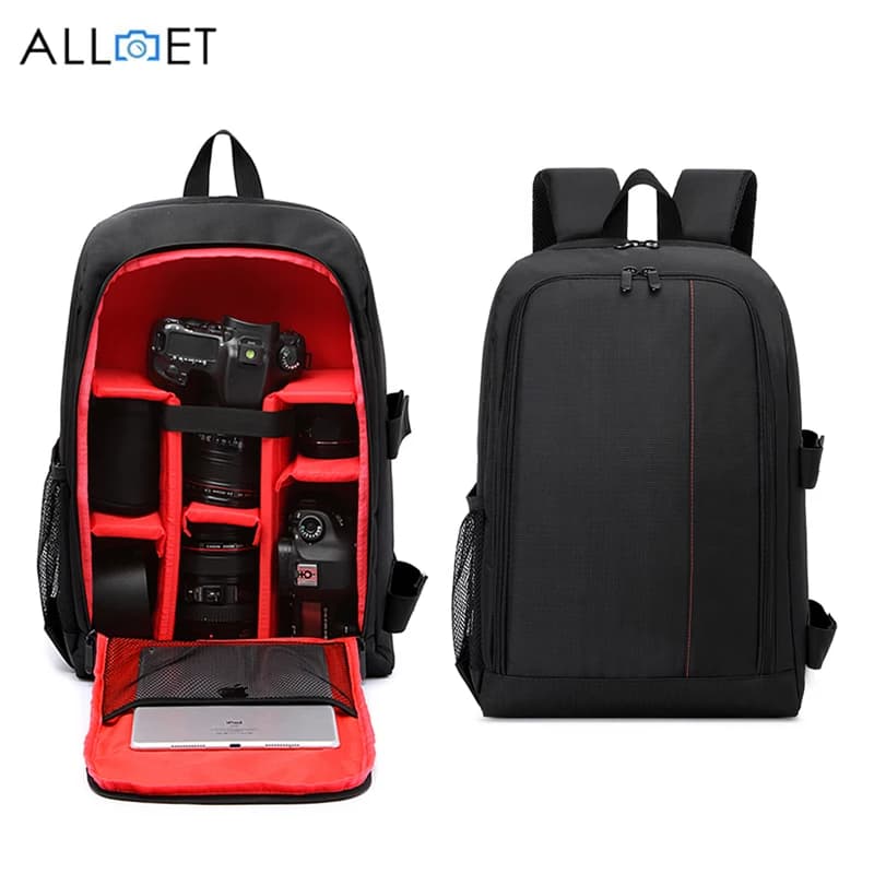 ALLOET Waterproof Multi-functional Camera Backpack for Nikon Canon Sony DSLR SLR Digital Cameras - Outdoor Photo Video Bag