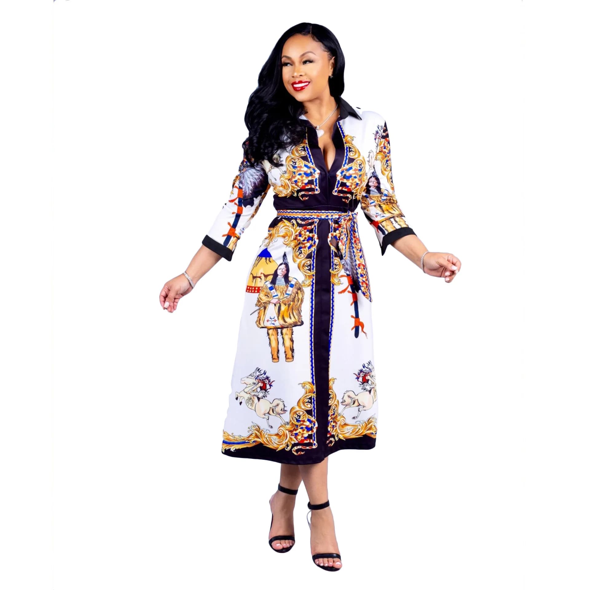 New Style African Women Clothing: Dashiki Fashion Print Cloth Dress - African Dresses For Women Robe Africaine