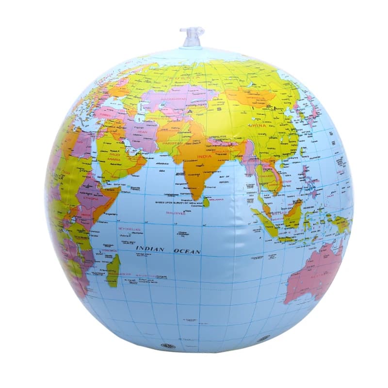 30cm Inflatable Educational Globe Ball for Kids