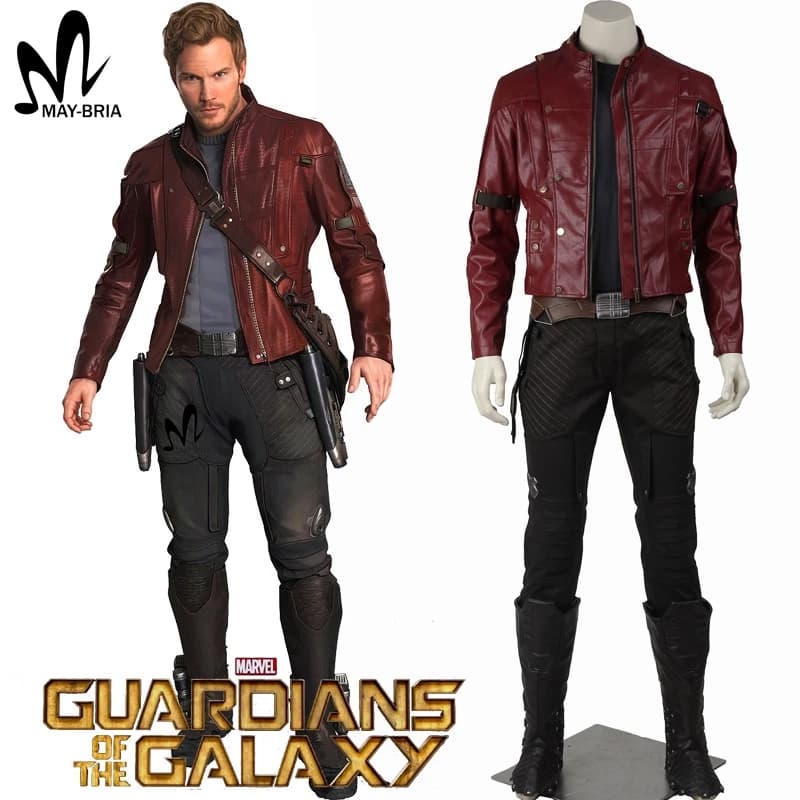 Guardians of the Galaxy Star-Lord Cosplay Costume - Halloween Leather Jacket and Suit