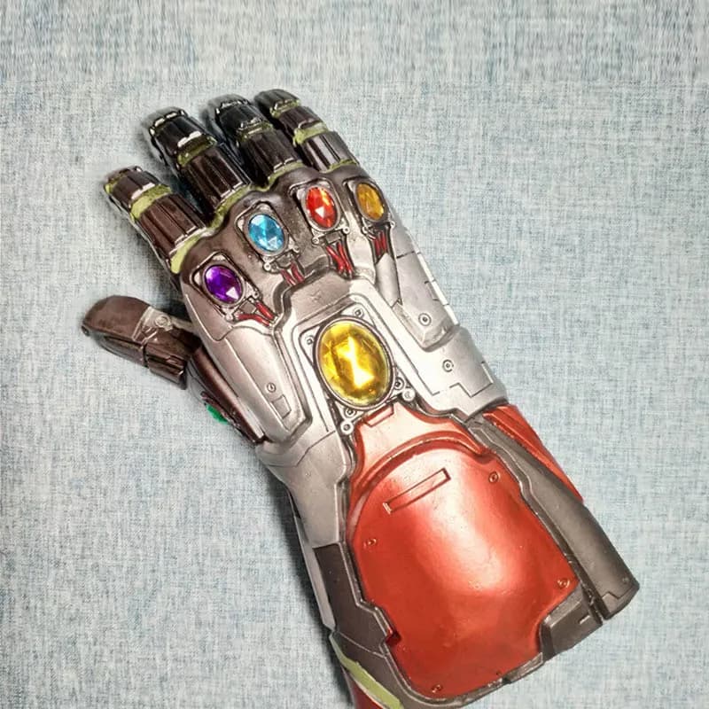 Avengers Endgame Thanos Iron Man Latex Gloves Infinity Gauntlet Hulk Marvel Superhero Weapon Action Figures Cosplay Toys