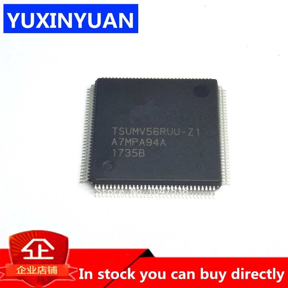 TSUMV56RUU-Z1 QFP LCD Chip, 1 Piece - Compatible Replacement for TSUMV56RUU