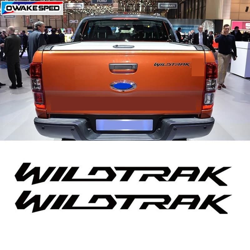 2pcs WILDTRAK Graphic Decal | Ford Ranger PX Tailgate Stickers | Car Trunk Decor | Exterior Accessories