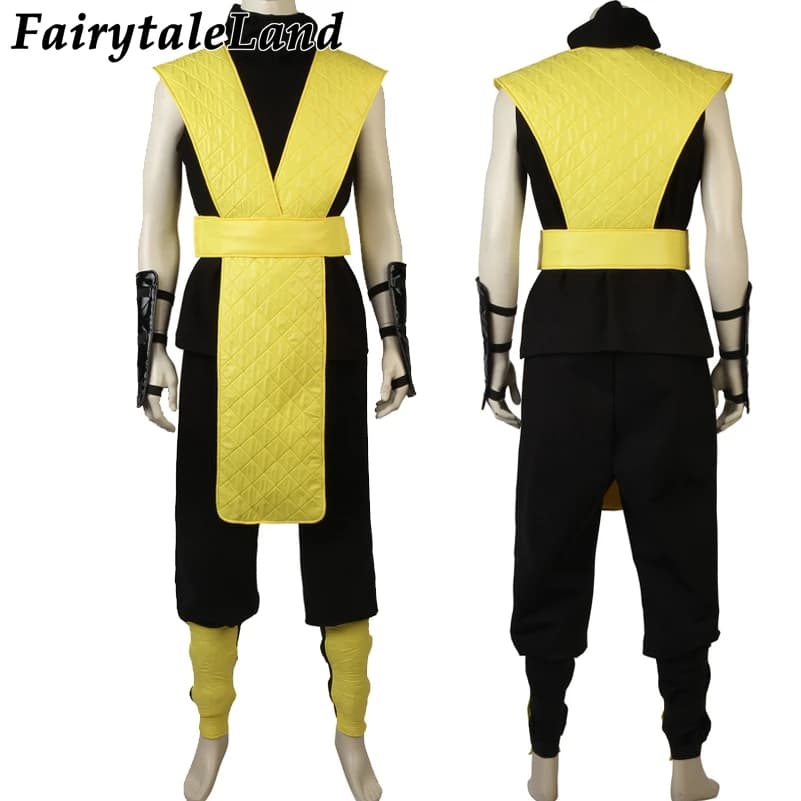 Custom Made Mortal Kombat X Scorpion Cosplay Costume - Hot Game Halloween Costumes