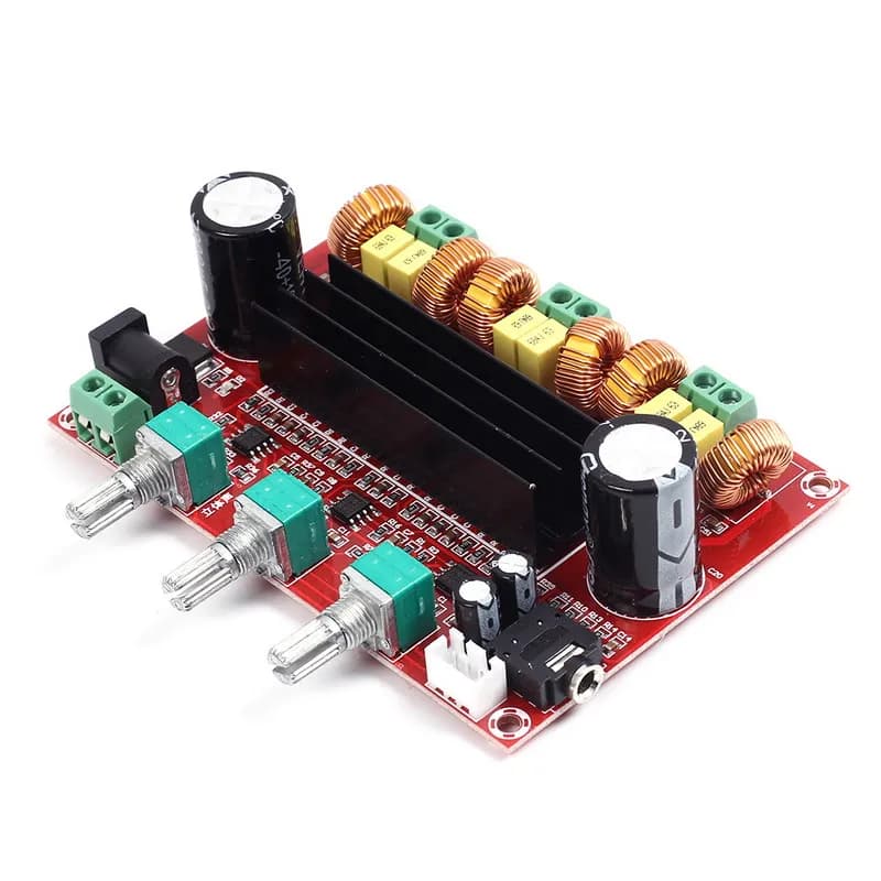 TPA3116D2 Digital Subwoofer Amplifier Board - 2x50W 100W XH-M139 2.1 Channel Digital Power Amplifier (DC12V-24V) for DIY Audio