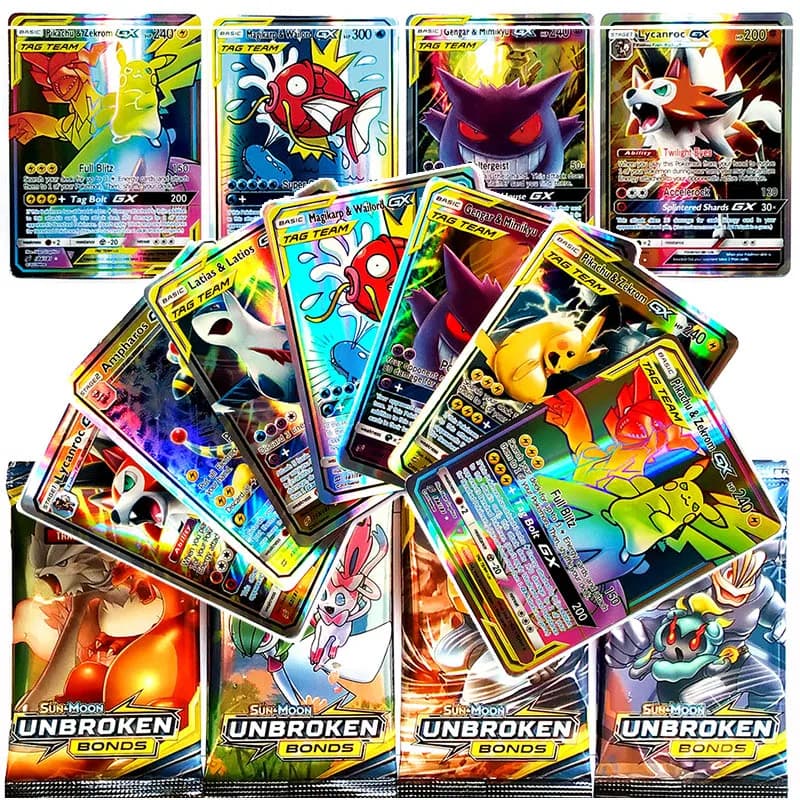 Shining Pokemon Cards TCG Mega GX EX Energy Trainer Toys for Children - Takara Tomy Energy Battle Trading Card Game Flash Card