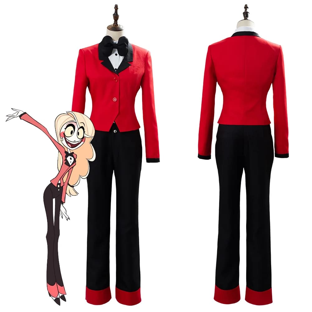 Hazbin Hotel Charlie Cosplay Costume for Women - Custom Made Red Suit Uniform for Halloween, Carnival, and Christmas