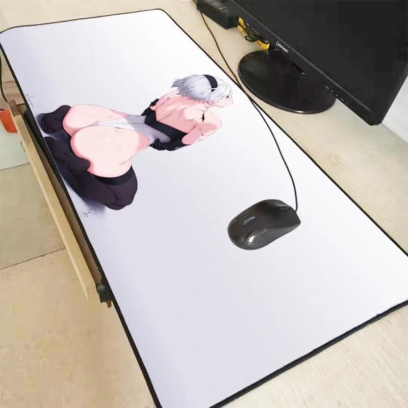 Mairuige NieR:Automata Lock Edge Gaming Mouse Pad with Anime Girl Butt Design - Speed Mat for Dota2 and LOL Gamers