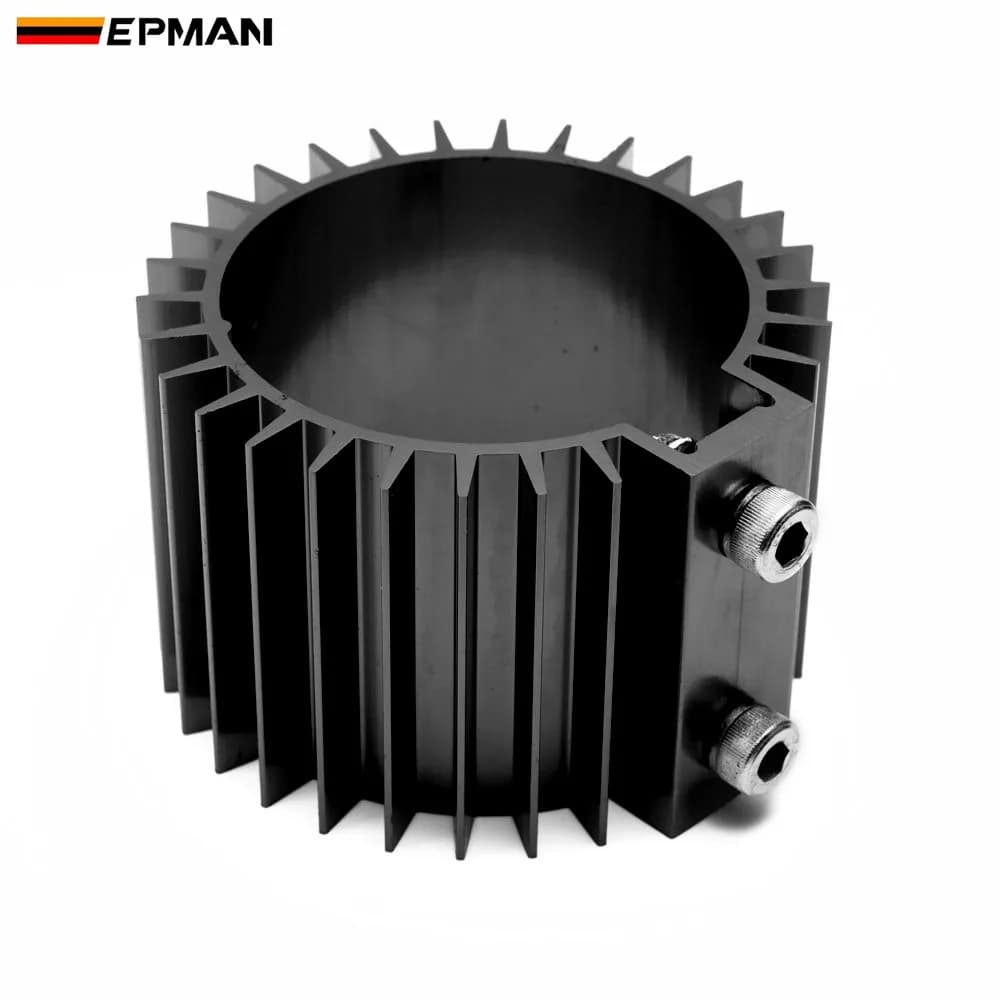 EPMAN Billet Aluminum Engine Oil Filter Cooler Heat Sink Cover Cap Kit – Fits 3 Oil Filters, 66mm Length – EPOFH663