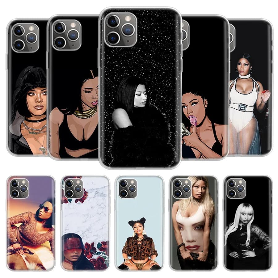 Nicki Minaj iPhone 11 12 Mini Pro Case - Tumblr Art TPU Cover Coque Capa Shell