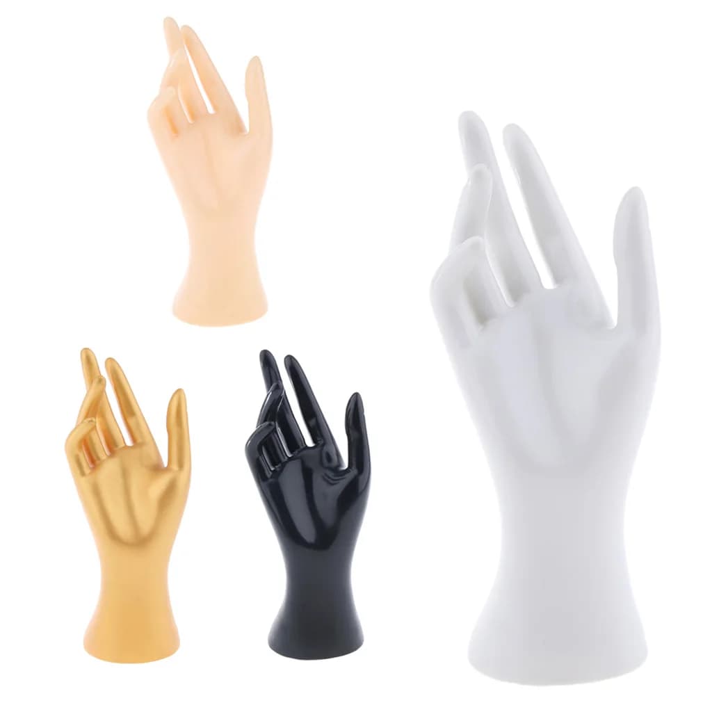 Female Mannequin Hand Jewelry Display Stand for Rings, Bracelets, Watches, and Necklaces - 8.5 Right Hand Jewelry Holder