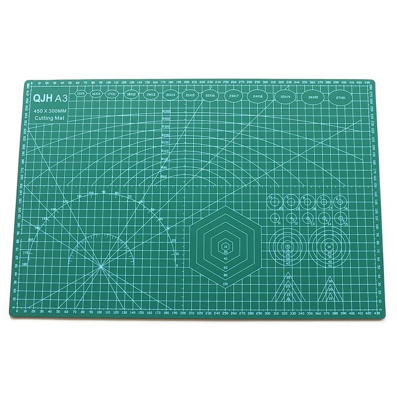 PVC A3 A2 DIY Craft Cutting Mat | Multipurpose Self-Healing Cutting Mat for Quilting | Double-Sided Leather Tools Mat for Cutting