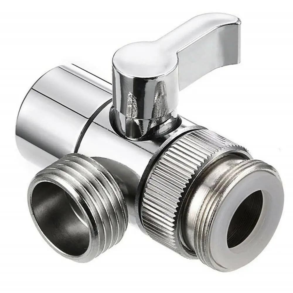 Switch Faucet Adapter - Kitchen Sink Splitter Diverter Valve Water Tap Connector for Toilet, Bidet, and Shower