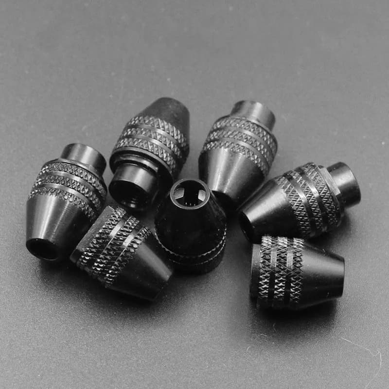 Keyless 0.3-3.2mm Multi Drill Chuck for Dremel Rotary Tools - Universal Mini Chuck Adapter Converter with Keyless Drill Bit Chucks