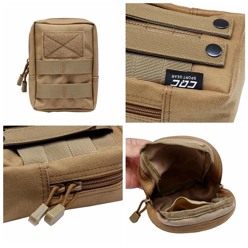 Tactical Molle System Medical Pouch 1000D Utility EDC Tool Accessory Waist Pack Phone Case Airsoft Hunting Pouch