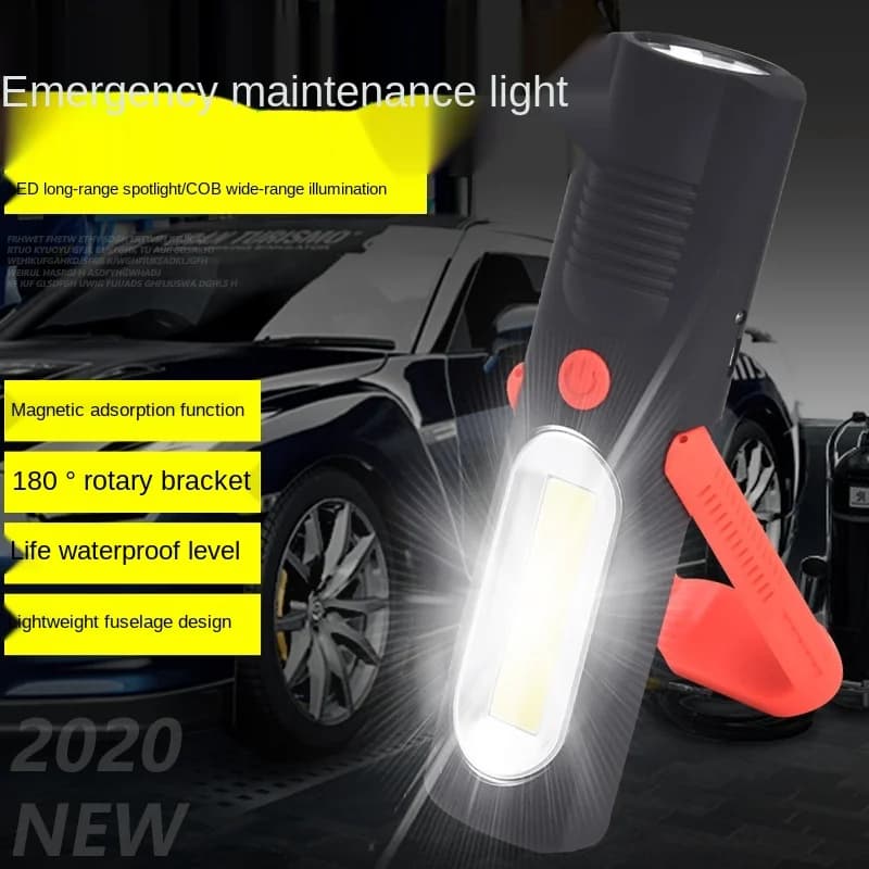 Leepag Rechargeable Multi-Function Work Light with Magnet - LED Auto Repair Machine Emergency Power Torch