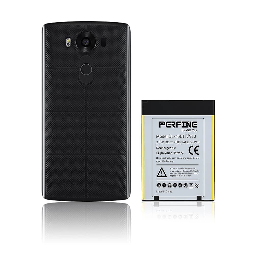 Perfine V10 Battery 4000mAh Replacement for LG V10 H910 VS990 BL-45B1F LG V10 Battery for Stylo 2 K540 LS775 MS550 K550