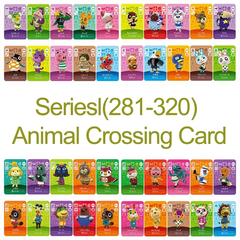 SEO-optimized product title: Animal Crossing Card NS Game Series 4 (281-320) for Gameplay