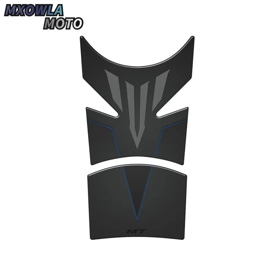 Motorcycle Tank Pad Protector Decal Stickers - 3D Carbon Look, Compatible with MT01, MT03, MT09, MT10 - 3 Colors