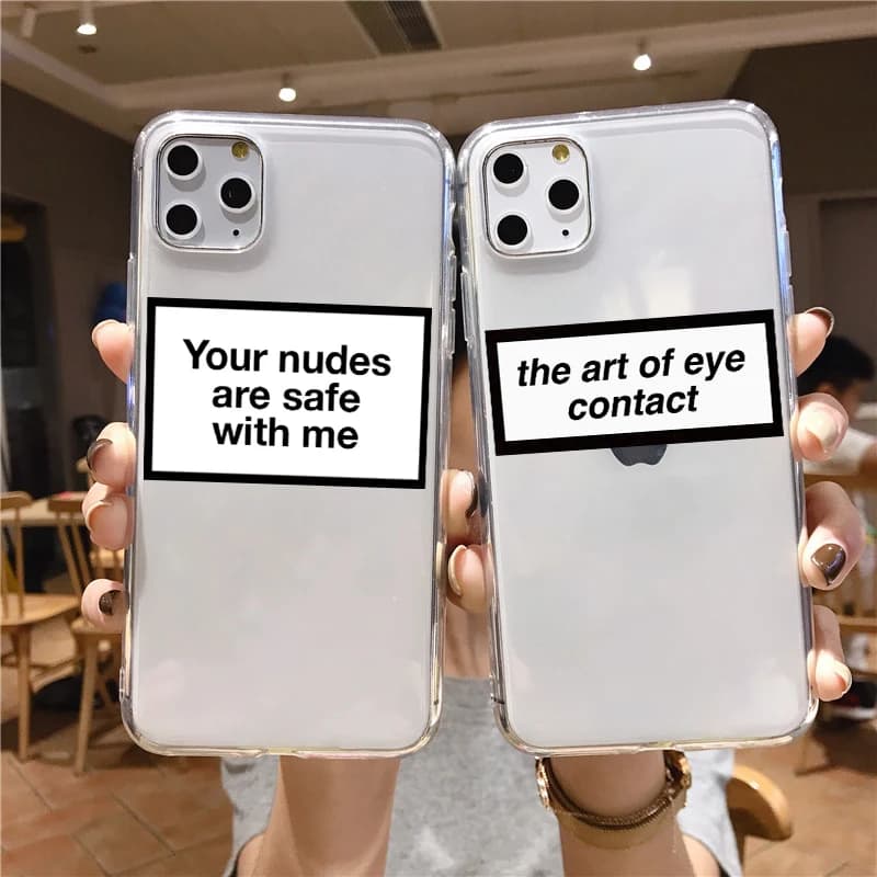 Funny But My Mom Says I'm Cool Phone Case for iPhone 11, 12 Pro, Mini, MAX, 7, 6, 8 Plus, X, XR - Humoristic Letter Cover