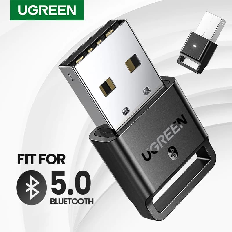 UGREEN USB Bluetooth Dongle Adapter 4.0 for PC Speaker Mouse Music Audio Receiver Transmitter Aptx Compatible with Bluetooth 5.0 - Improve Connectivity and Audio Quality