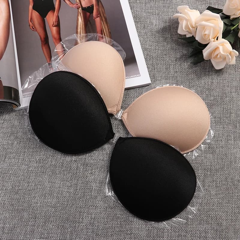 Women's Self-Adhesive Silicone Push Up Bra - Sexy Front Closure Strapless Bra