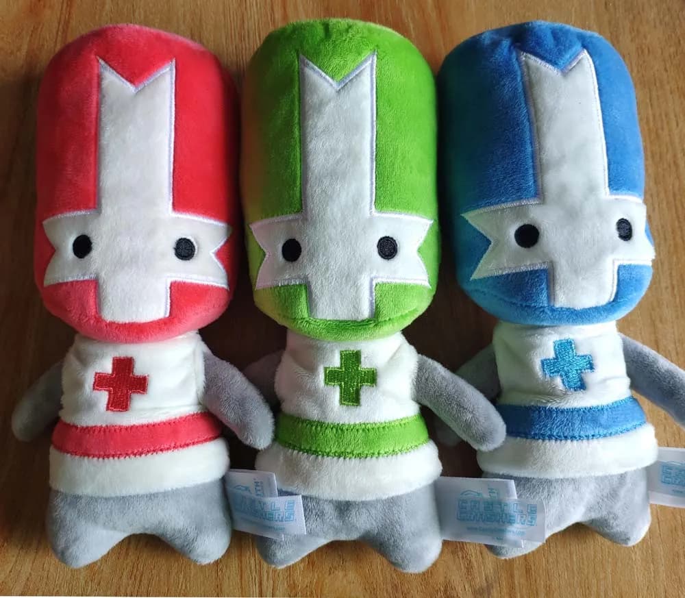 New 20cm Stuffed Plush Toy of Castle Crashers Red Orange Knight