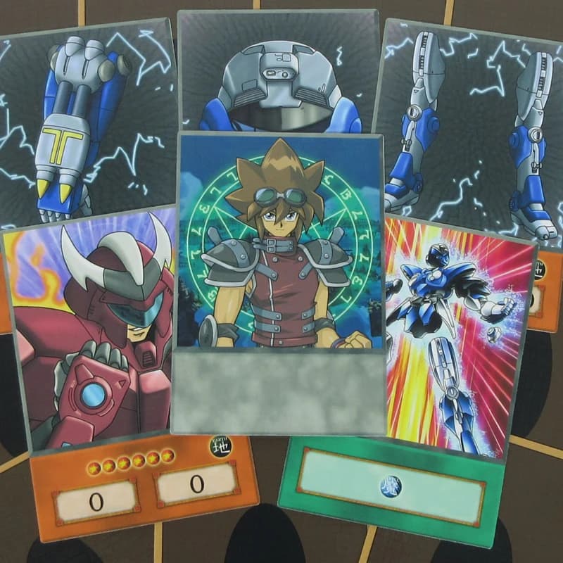 Yu-Gi-Oh! Anime Style Orica Body Equipment Card Set with 16pcs Doma Swordsman Valon Armor Deck and Psychic Armor Head Paper Cards