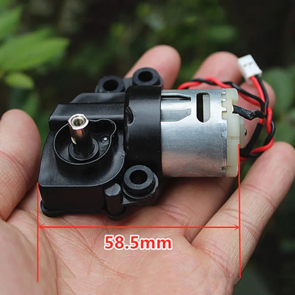 Micro Mini Electric Gear Motor 7-shaped WLWG DC 6V-12V Low Speed Reducer Worm Gearbox for DIY Toy Car Boat Robot Model