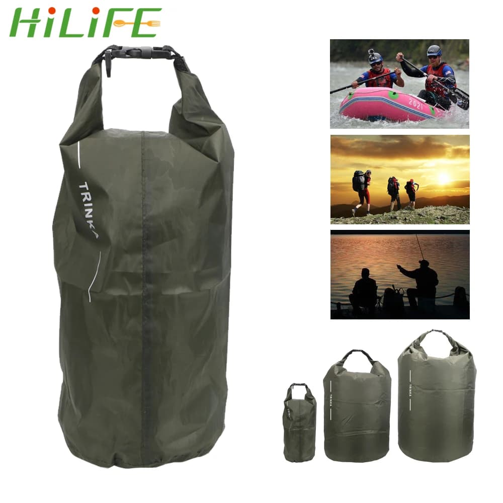 HILIFE Waterproof Dry Bag 8L/40L/70L for Boating, Kayaking, Canoeing, Floating, Outdoor Travel Storage