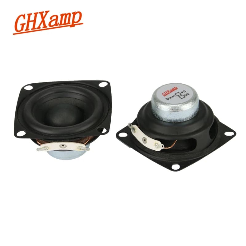 GHXAPM 2PC 2 Inch 4OHM 12W Full Range Speakers - Magnetic NdFeB, High-power for Desktop PC Speaker DIY - Alto Treble Vocal Sound