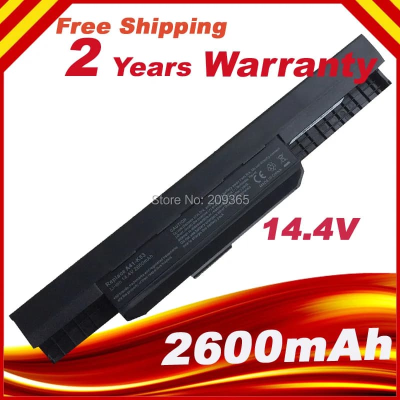 14.4V A41-K53 Battery for ASUS X54HR X54C X54H A54C X54HY A54H Series