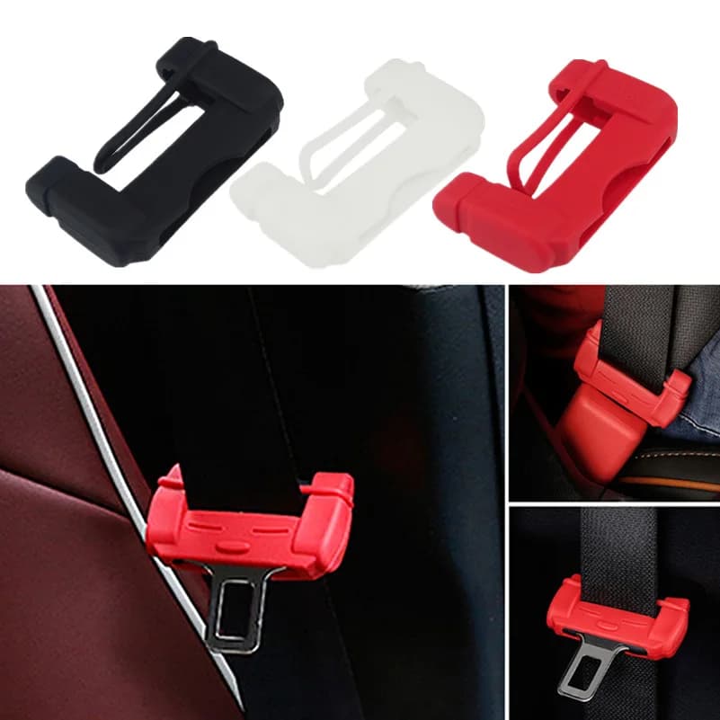 2-Pack Silicone Car Safety Belt Buckle Protective Covers for Kia Rio K2 Sportage 2017-2018 Ceed Optima K5 Cerato K3 K4 Sorento Carens