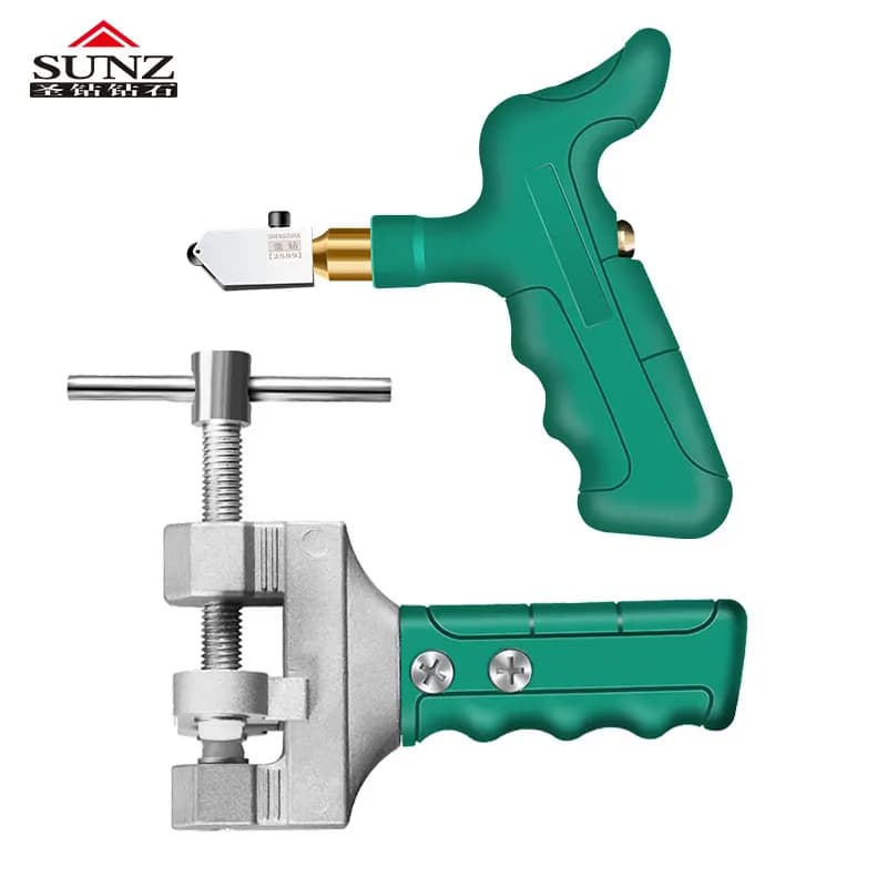 Ceramic Tile and Glass Cutter Tool with Knife Wheel and Thickness Adjustment