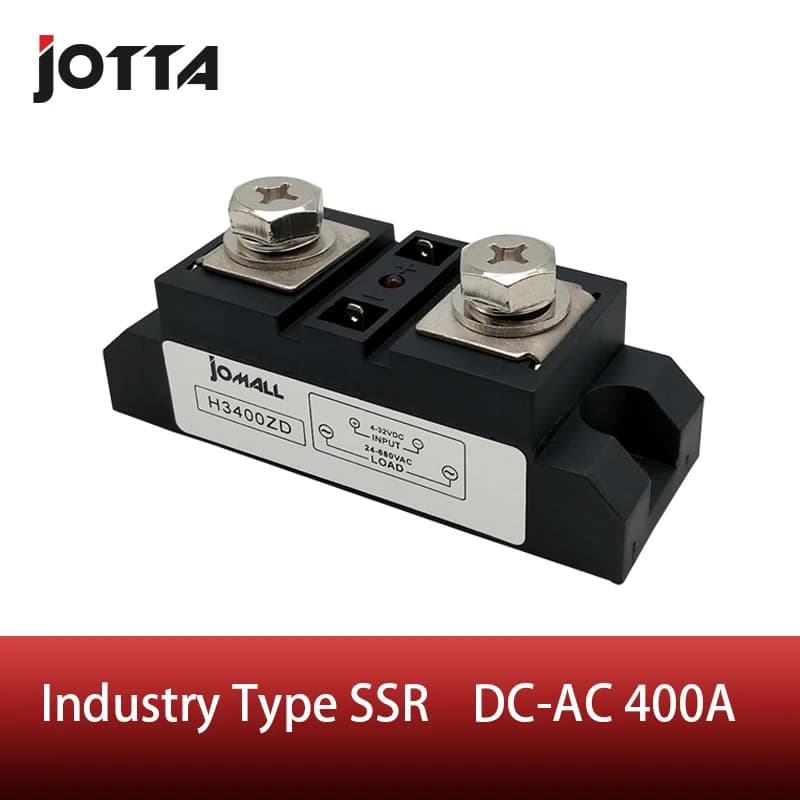 400A Industrial Solid State Relay - Single-phase Input (4-32VDC) and Output (24-680VAC) - 400A SSR