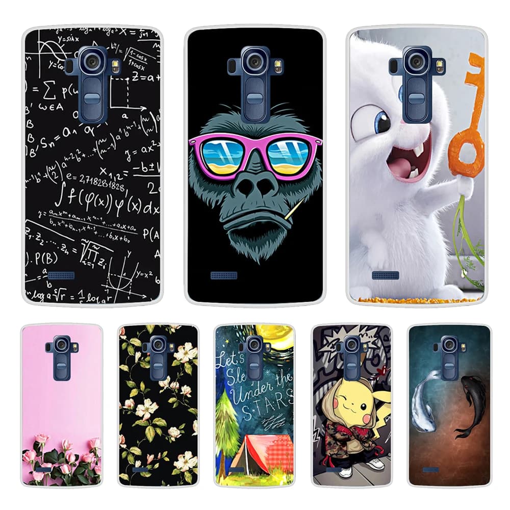 Luxury Cute Cat Painting Back TPU Cover for LG G4 Case Coque - Fundas LG G4 Cover Case H810 H811 H815 5.5 Inch