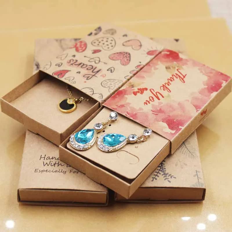 DIY Multipurpose Gift Box Handmade Wedding Love Dreamcatcher Jewelry Storage – Necklace and Earring Holder with 12 Boxes and 12 Inner Cards Per Set