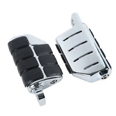 Motorcycle Footpegs Footrests for Harley Softail Sportster Dyna Glide Fat Boy Road King, Honda GOLDWING GL1800, and Yamaha