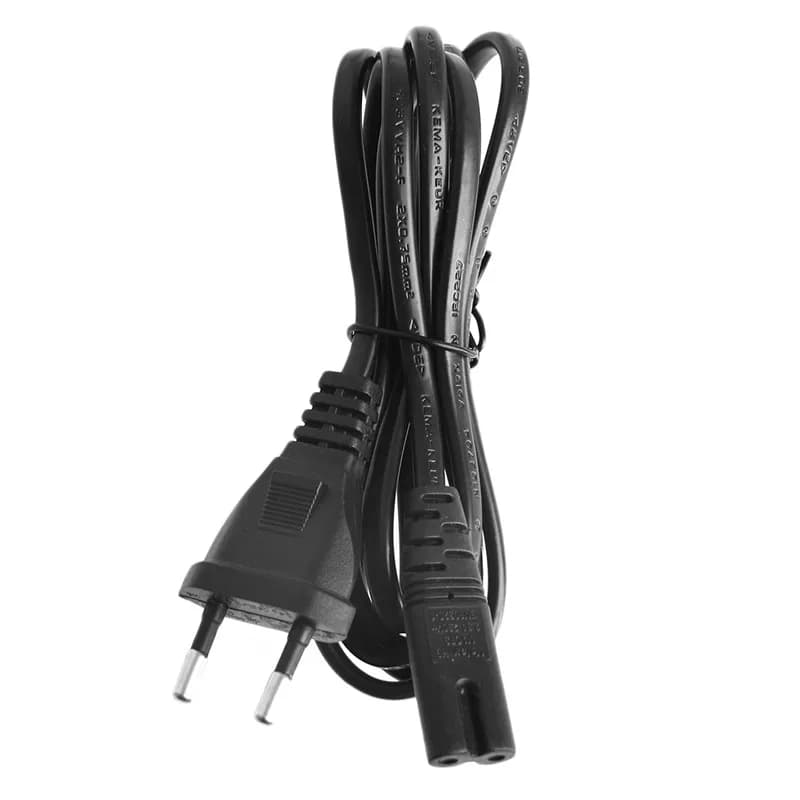 Short C7 to EU European 2-Pin Plug AC Power Cable Lead Cord 1.5M 5Ft Figure 8 - SEO Optimized